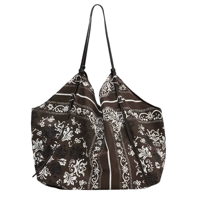 Free shipping designer bag 2025 Summer New Large Capacity Printed Shoulder Bag Shopping Tote Bag Casual Women Bag Lazy Commuter Handbag