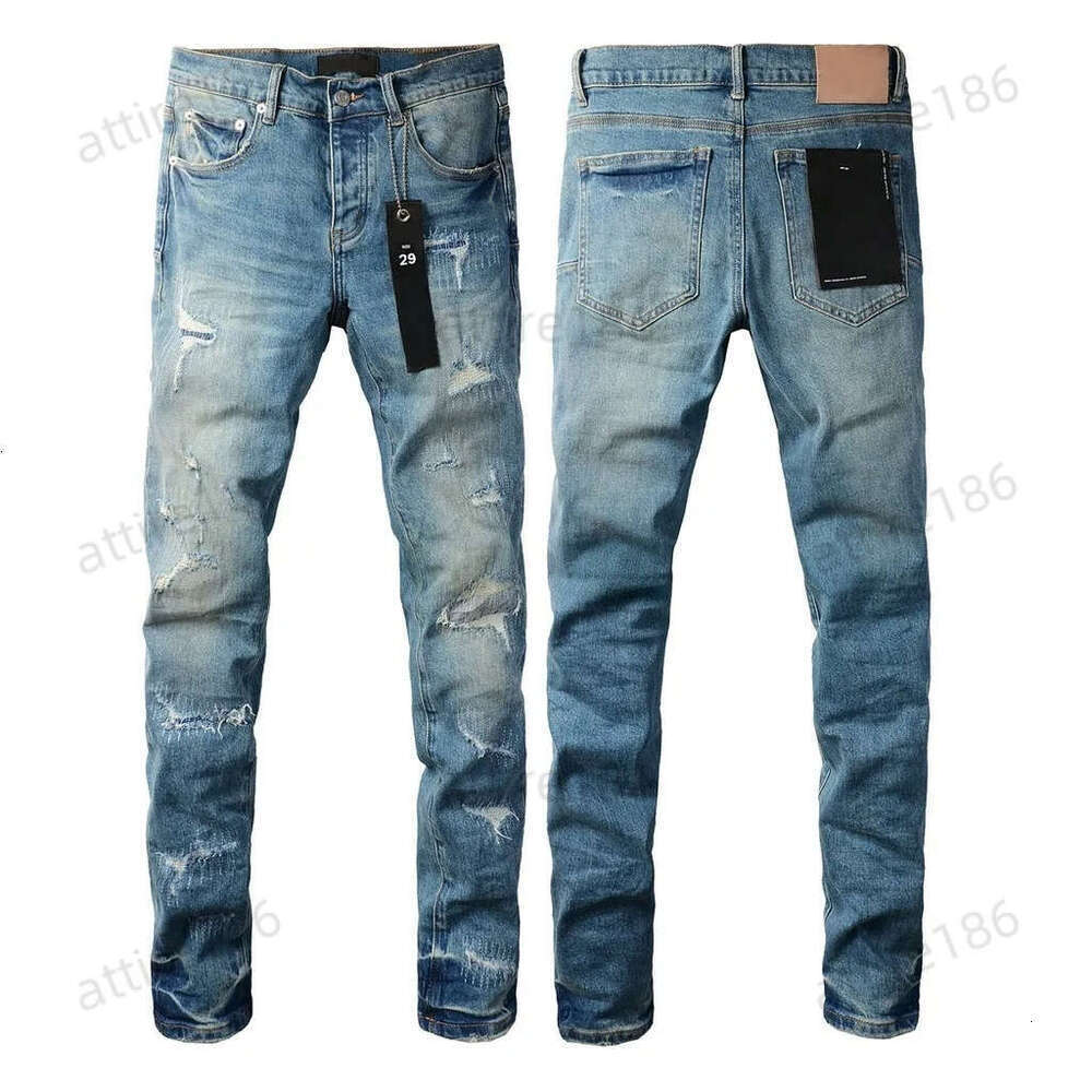 Jean Mens Purples jeans Trousers for mens Denim Designer Jeans Men Black Pants High-end Quality mens designer jean black pencil pants hole casual skinny Jeans zcd b7 5b
