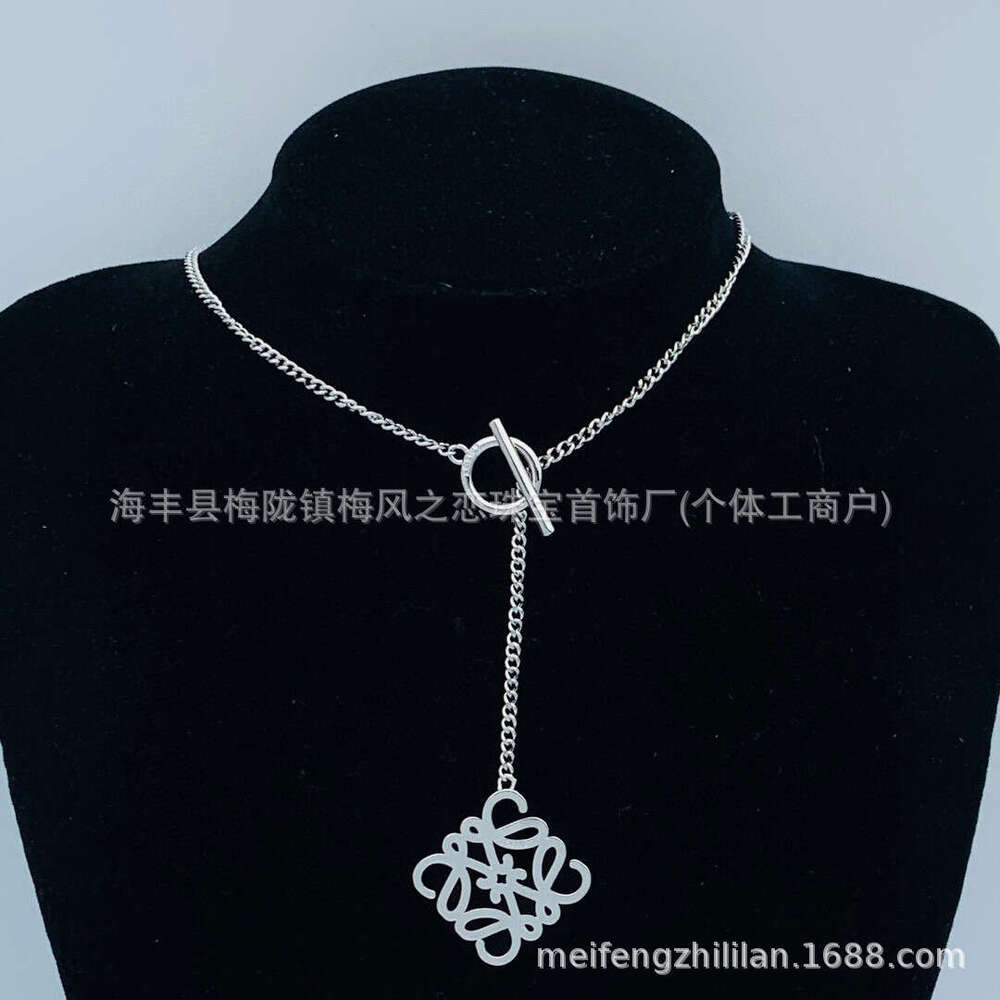 Luojia 2024 New Necklace Hollow Full Dia Letter Earrings Women's Choker Brass Jewelry