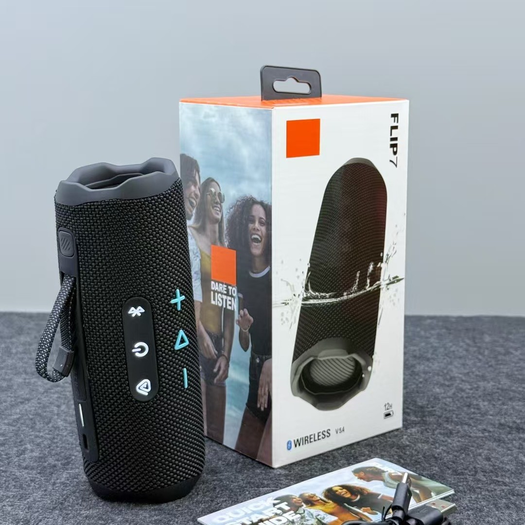 Compact Lightweight JB Flip Series VII Bluetooth Speaker Delivering Powerful Stereo Audio Experience