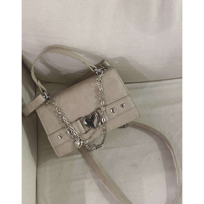 Korean Style Handbag for Women 2023 New Fashion Heart Lock Small Square Simple designer bag Shoulder Crossbody Bag