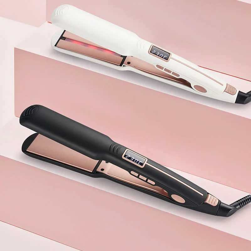 Professional Straightening Irons Salon Styling Ceramic Coated Wide Plates Hair Straightener Infrared Hair Care For Dry And WetXJ250621