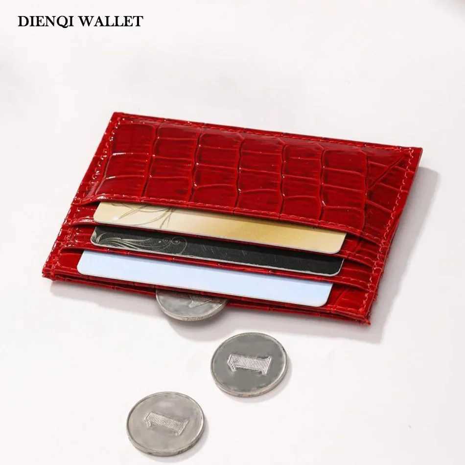 Women Crocodile Pattern Card Holder Trendy Casual Wallets Minimalist Multi-slot Bank Cardholder Slim Wallet for Women s Z250621