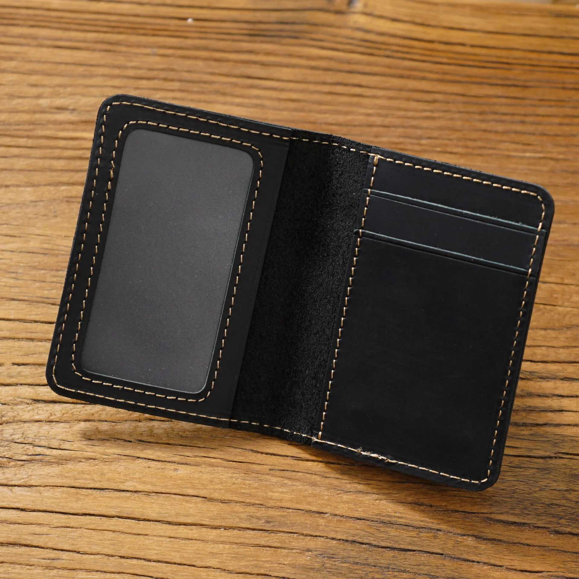 Holder for Men Bank Cards Holders Genuine Leather Wallet Mini Money Clips Business Women Small Purse Pouch Z250621
