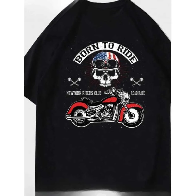 T-shirt Loose Cotton Summer Short Slve Yamaha MT09SP Strt Car Motorcycle Modification Club Personty Printed Mens