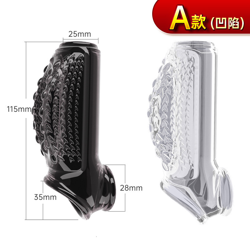 Enlargement and Thickening Locking Delay Adult Products Sexy Wearable Wolf Tooth Condoms