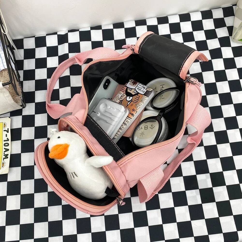 DHGM Oxford Multifunctional Small Fiess Training Bag Wear-resistant Adjustable Strap Large Capacity for Travel Swimming