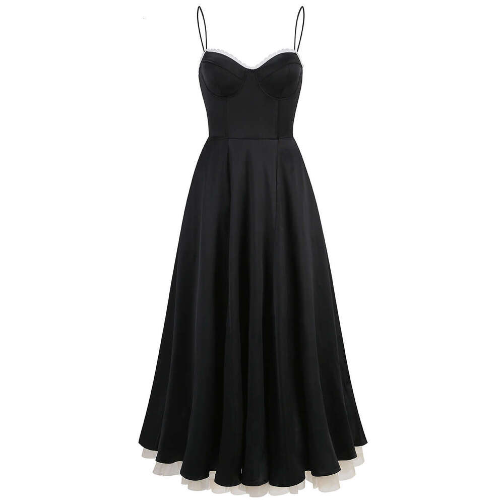 White Skirt Maxi Skirt High End Women S Sexy Spaghetti Strap Hard Mesh Large Hem Long Elegant Gown Dress Long Skirt