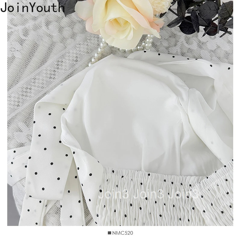 Polka Dot Tanks Women Clothing Sleeveless V-neck Backless Tees 2025 Ropa Mujer Bandage Ruffles Chic Camis Sexy Summer Vest Tops
