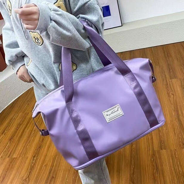 Nylon Waterproof Gym Duffel Women's Short Trip Travel Bag Handheld Fashion Large Capacity