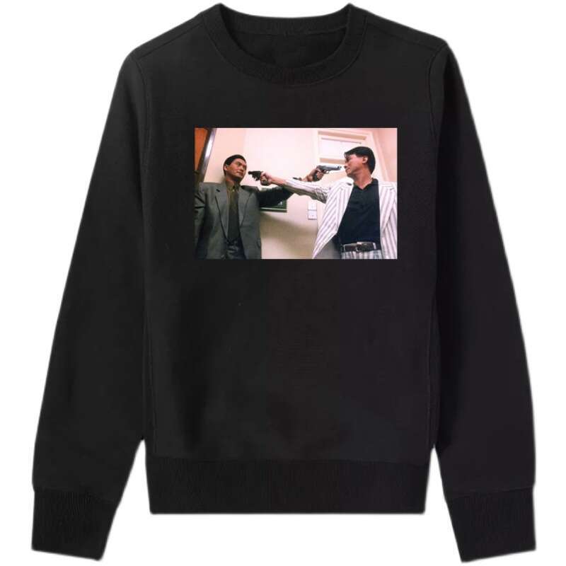 Era Classic Movie Infernal Affairs Collaboration Andy Lau Tony Leung Hong Kong Film Crewneck Sweatshirt