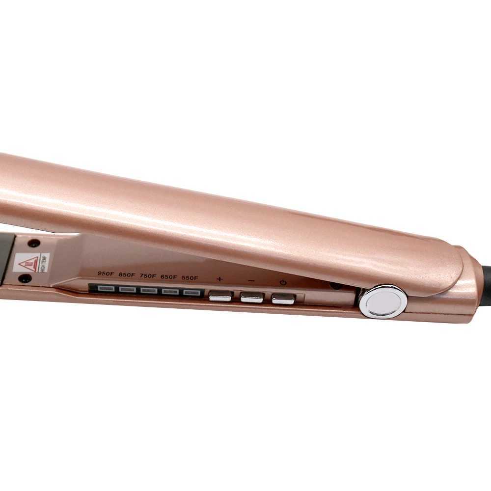 Up To 950Professional Flat Iron Straightening Iron Hair Straightener Tourmaline Ceramic Plate Straightening Salon Tool 220-240vXJ250621