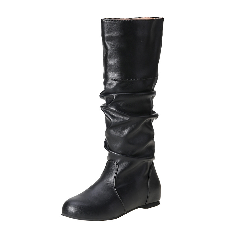 Luxury Brand Designer Shoes Sandals Women's Boots Winter Flat Women Long Boots Ladies Leather Shoes