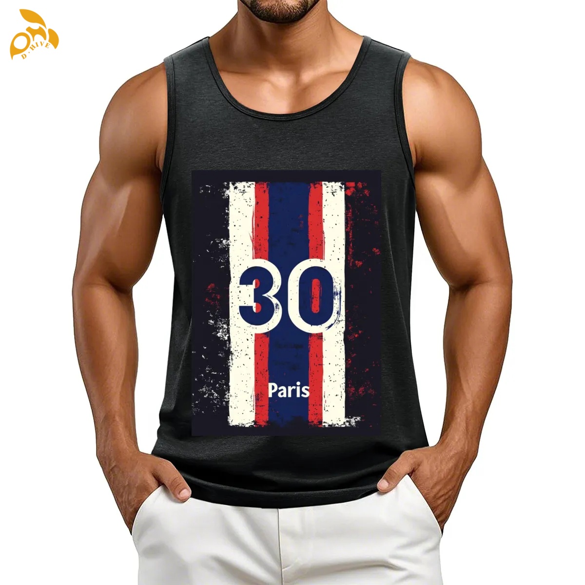 free shipping of customized super Trendy American men's polyester vest with exquisite patterns from US