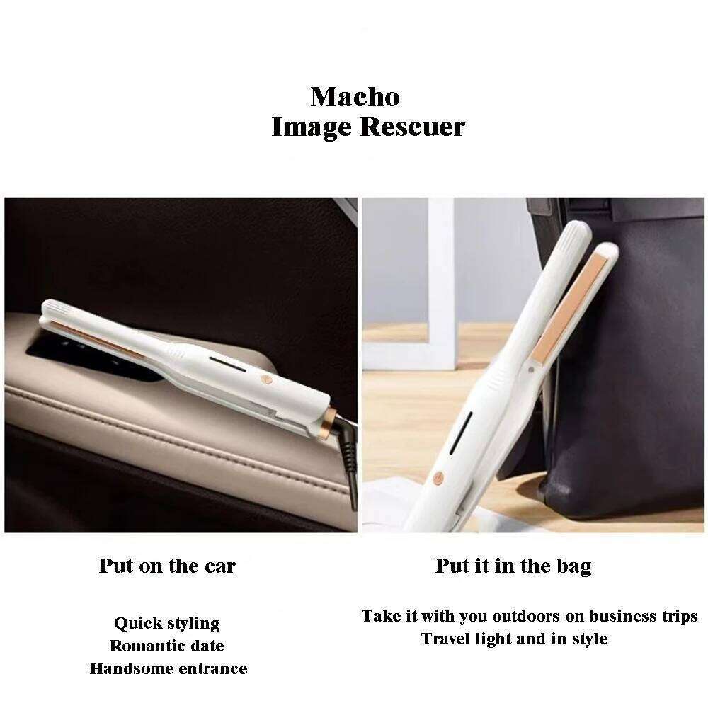 Mini Curler Fast Heating Beard Straightening Small Flat Iron For Short Hair Straightener