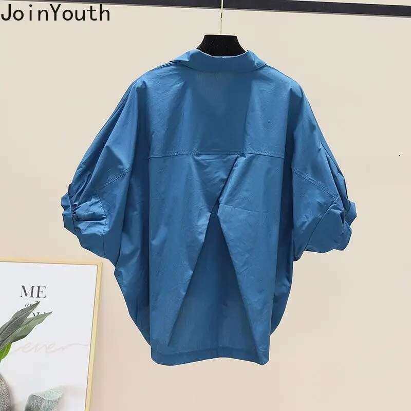 Short Sleeve Irregulat Shirts for Women 2025 Blusas Mujer De Moda Korean Oversized Tops Casual Fashion Drawstring White Blouses