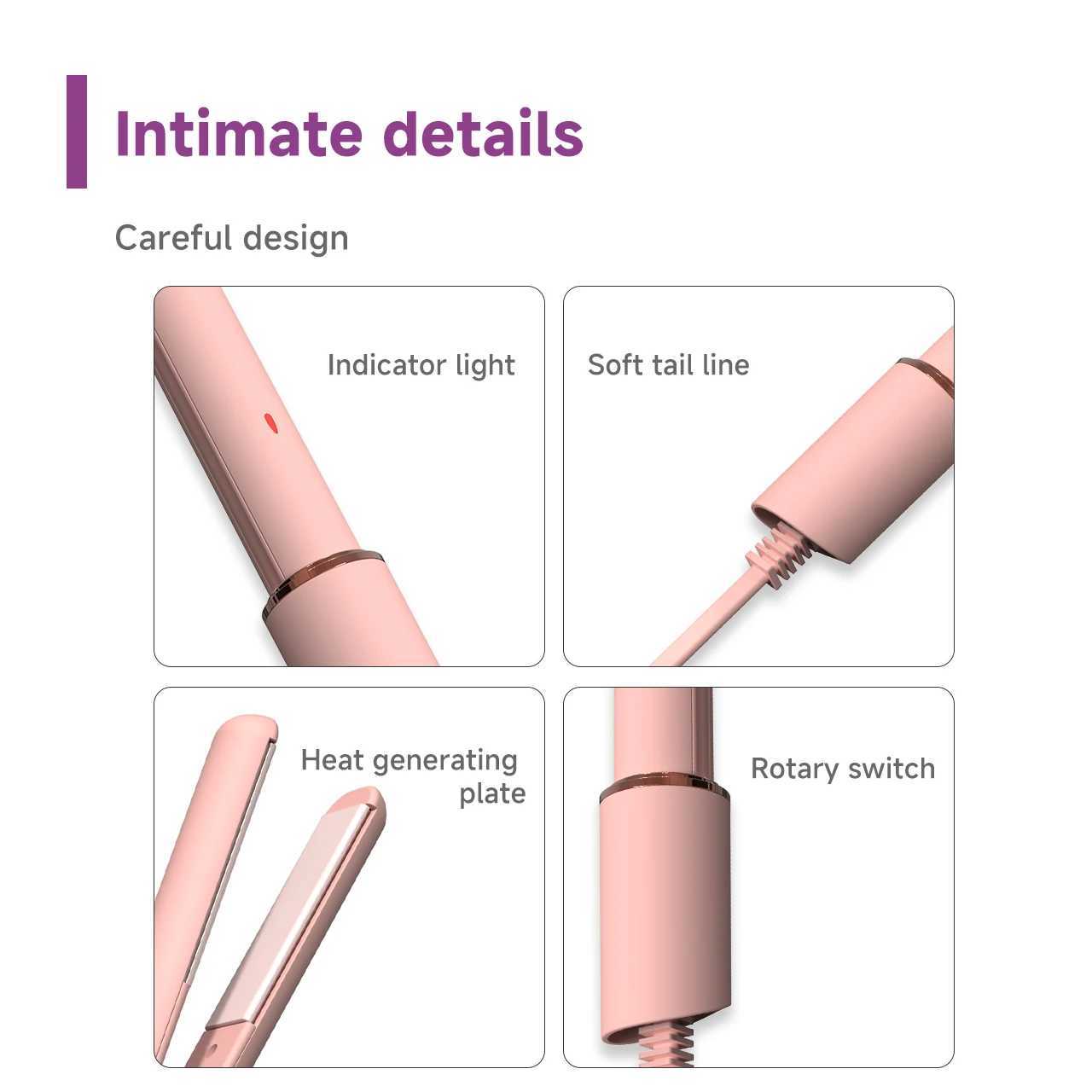3 in 1 Hair Iron High Quality flat iron Straightening hot comb mini professional hair straightener Curling Iron Styling ToolsXJ250621