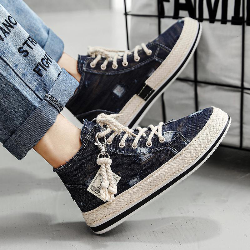 Luxury Brand Designer Shoes Sandals 1970S High-Top Canvas Shoes For Men Korean Style Student Sneakers Soft Washed Denim Fabric Distressed Beggar Shoes