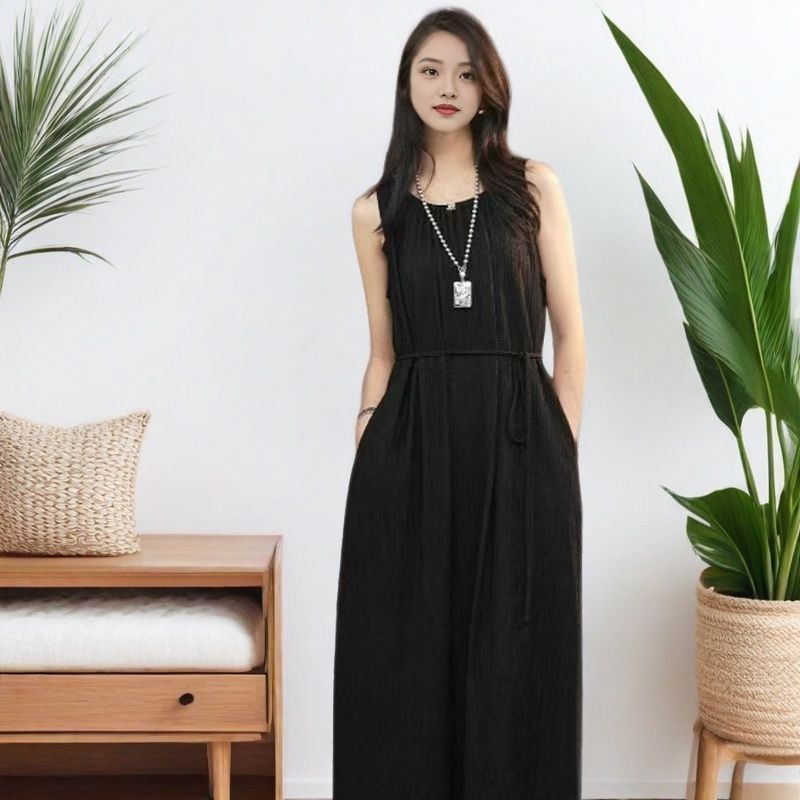 LL155 Minimalist temperament suspender skirt with various styles, fashionable and slim dress, new summer style, drape long skirt, sleeveless