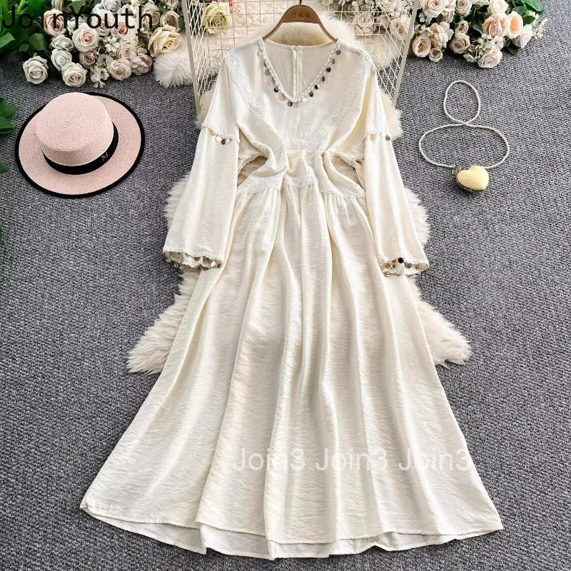 Elegant Woman Dress V-neck Flare Sleeve Slim Waist Robe Femme 2025 Vestidos De Mujer Chic Tassel Vintage Summer Maxi Dresses