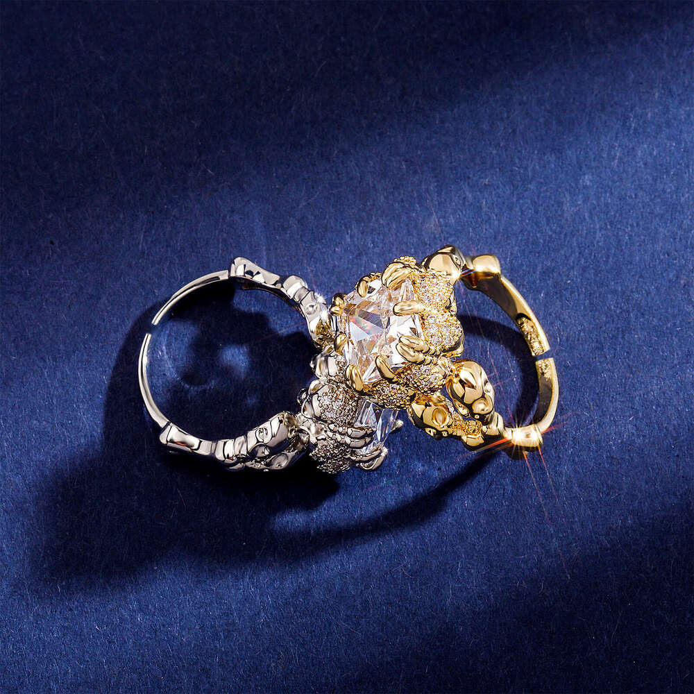 Jin Ao New Dragon Claw Chinese Style Trendy Open Ring Men's Daily Wear Fashion Accessory