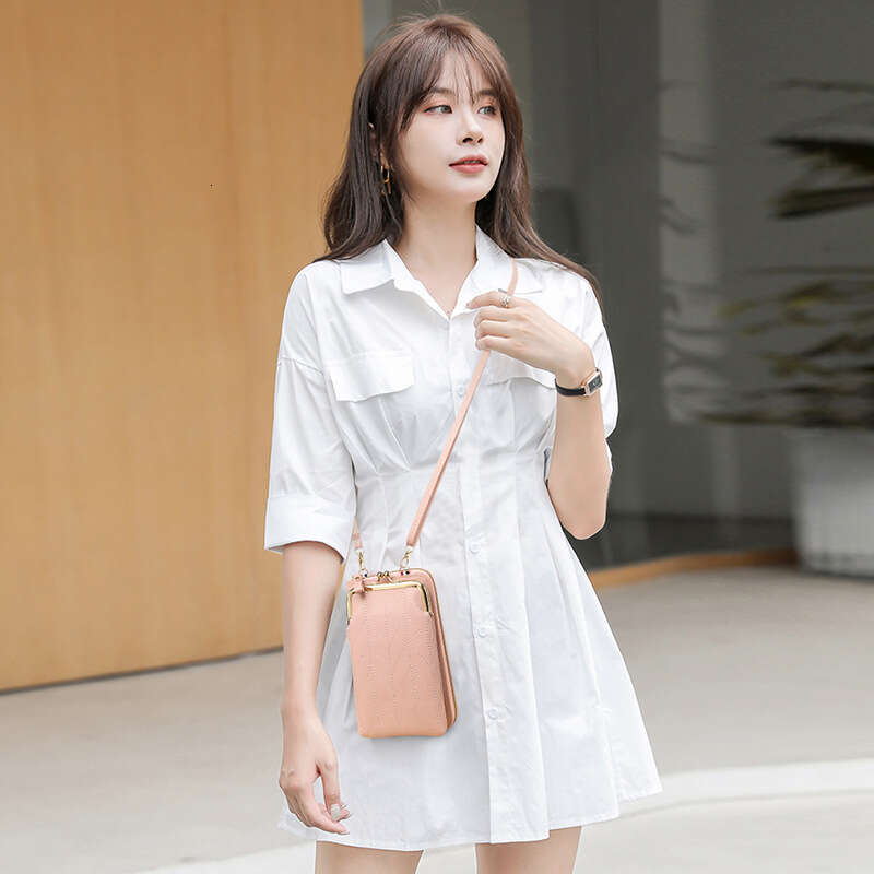 Hot Selling Mobile Bag for Women, Crossbody Shoulder Small Bag, Korean Style Solid Color Portable Phone Pouch, Multifunctional Ladies Wallet