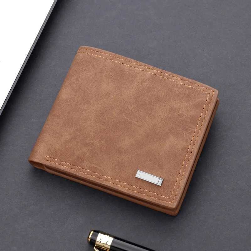 2025 Mens Wallet Multi-functional Wallet Simple Gentleman Short Leather Triple Fold Wear-resistant Vintage Wallet Z250621