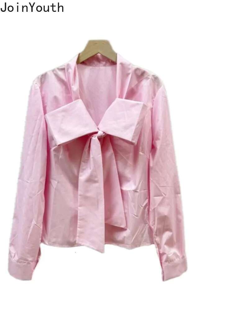 Women Clothing White Blouses Crop Tops Bandage Bow Long Sleeve Shirts Fashion Casual Sweet Summer Blouse Camisas De Mujer 63c636