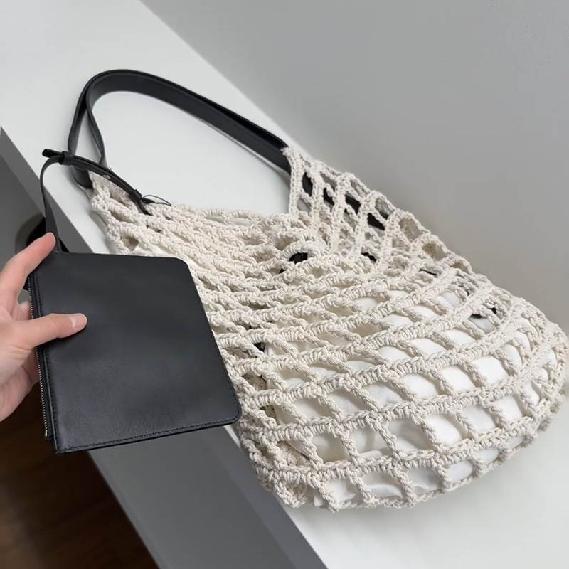 Free shipping designer bag 2025 New Simple Versatile Shoulder Bag Crossbody Bag Women Bag Mesh Bag Shopping Bag Korean Casual Bag Personality Trend
