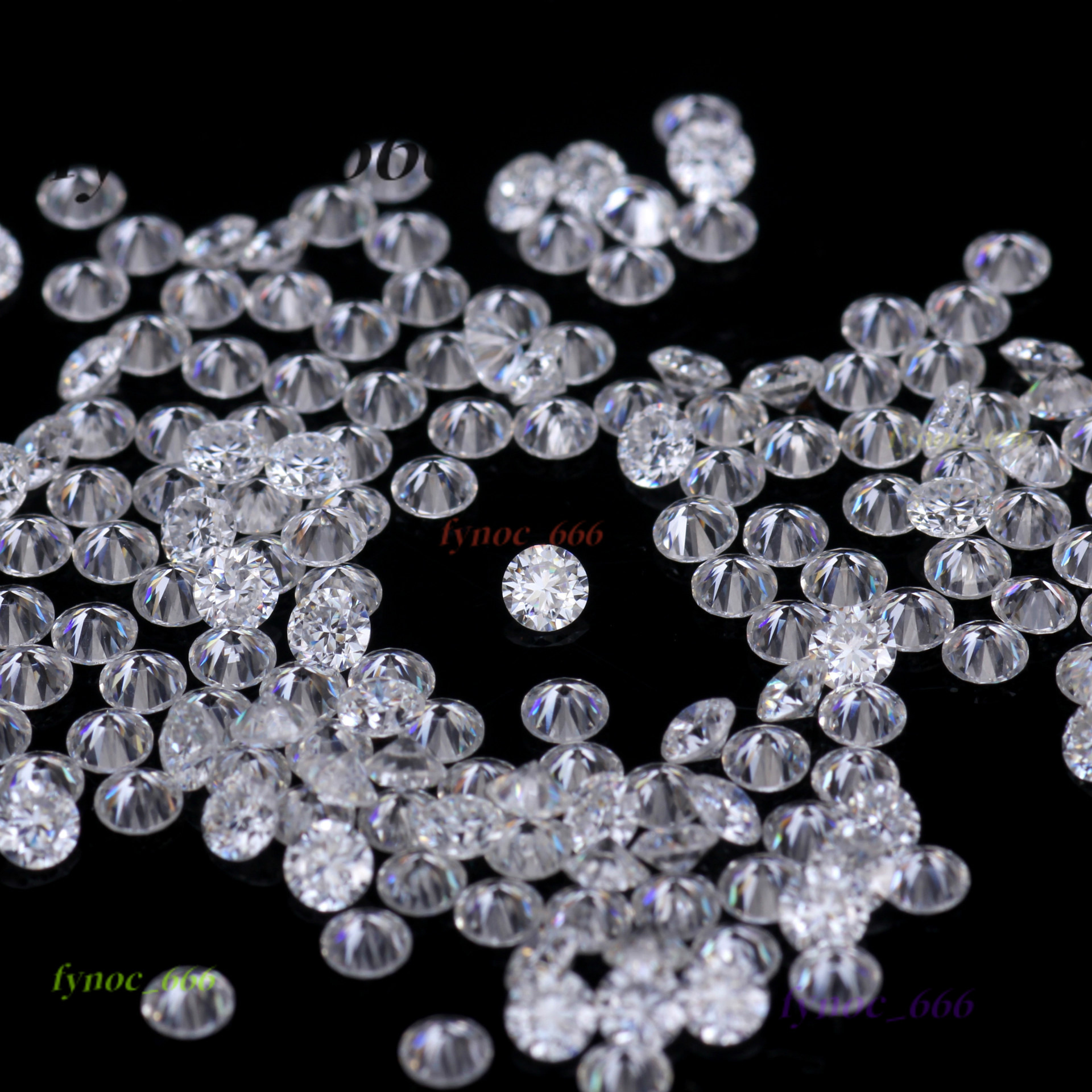 D Color Super White Test Pen 0.7mm-3mm Small Round Moissanite Diamonds Moissanite Small Cubic Chips