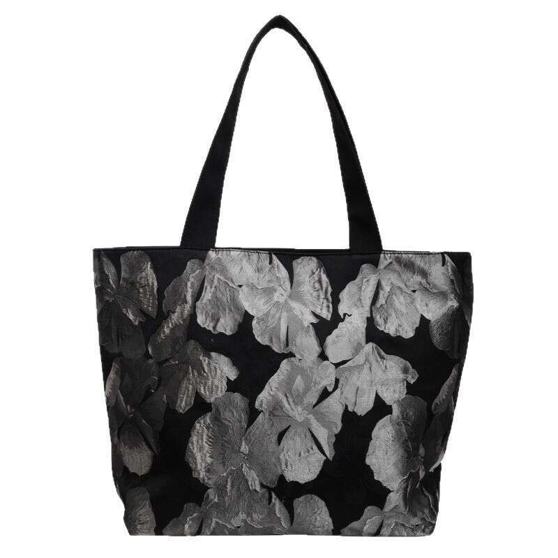 High-End Versatile Tote Summer New Butterfly Print Korean Fashion Large Capacity Commuter Shoulder Bag