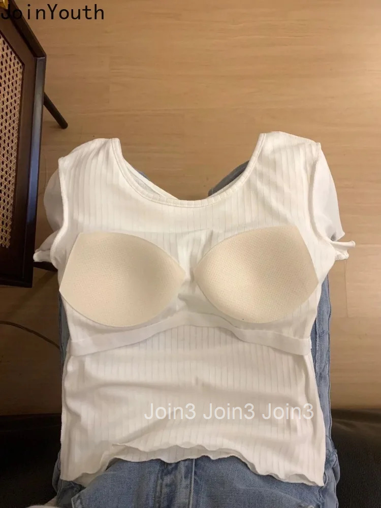 Y2k Tops Fashion Korean Summer Tank Womens Clothing Bandage Bow Tunic Camis Backless Short Sleeve White Vest 2025 Ropa Mujer