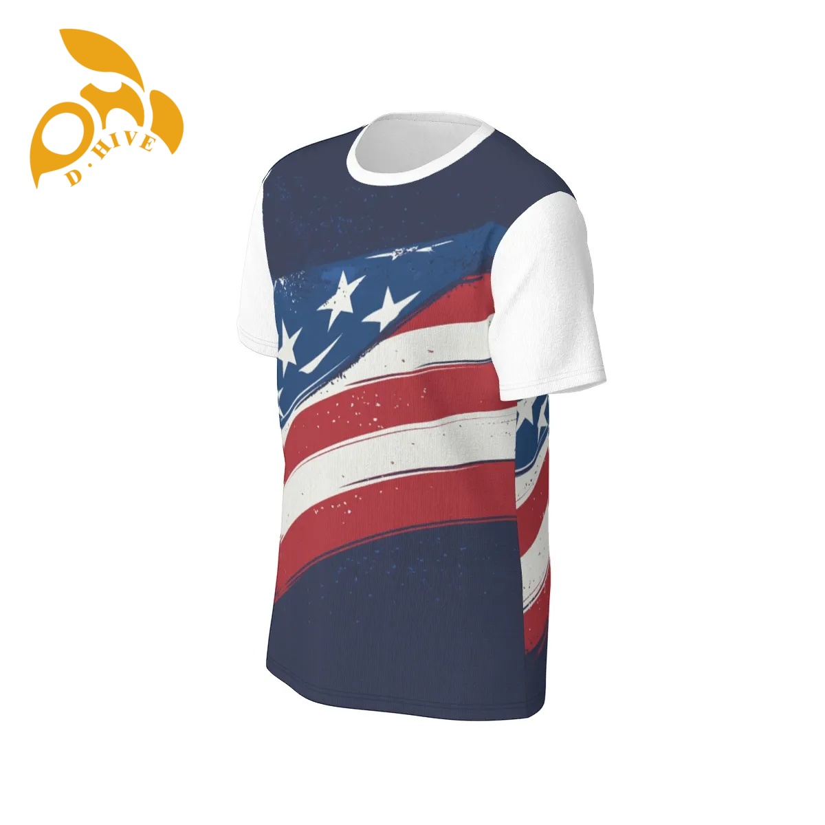 free shipping of customized fashionable All-Over Print Men's O-Neck T-Shirt | 190GSM Cotton | Birdseye with exquisite Round neck High-quality des