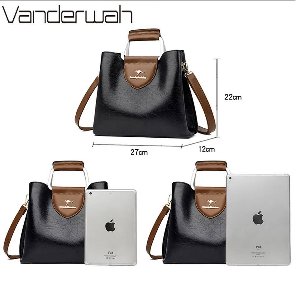 DHGM Genuine Brand Tote Bag Leather Designer Handbags High Quality Ladies Crossbody Hand Bags for Women