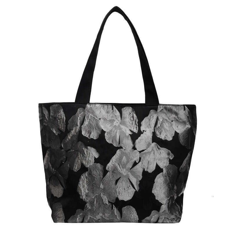 High-End Versatile Tote Summer New Butterfly Print Korean Fashion Large Capacity Commuter Shoulder Bag