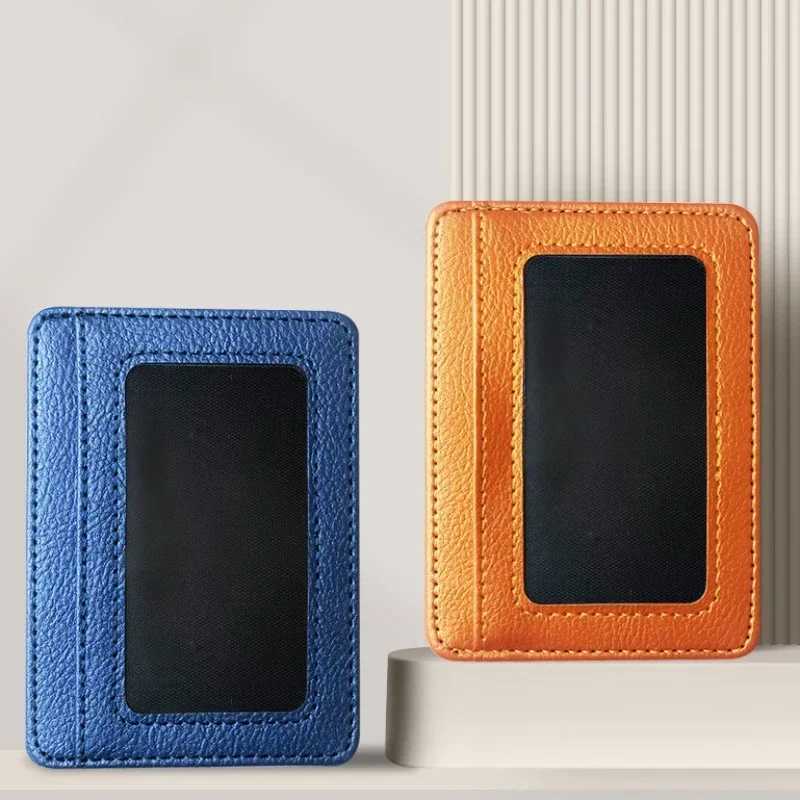 Slim Leather Card Holder for Women ID Cards Cover Case Wallet Organizer Men Women Business Bank Card Holder Wallets Z250621