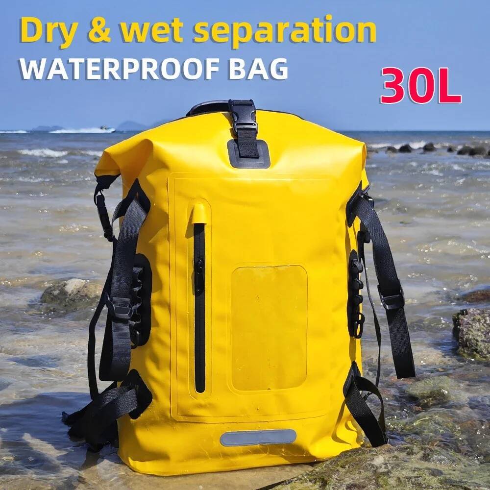 30L Swimming Bag Dry PVC Waterproof Bucket Sack Large River Trekking Bags Rafting Outdoor Travel Storage Backpack designer bag