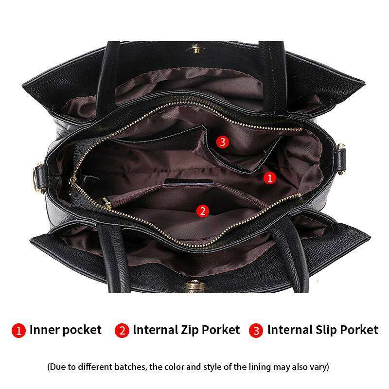 New Fashion Letter Printed Women's With High Quality And Large Capacity Cowhide Commuter Bag 2025/06/19