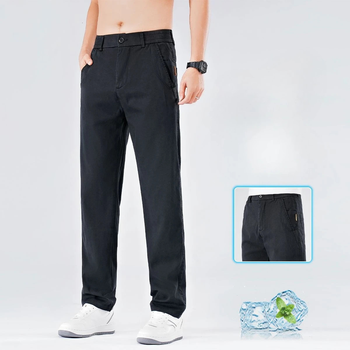Wide Leg Jeans Men Baggy Pants Summer Straight Cut Loose Retro Blue Denim Pants Streetwear Fashion Pockets Vintage Man Clothes 250617