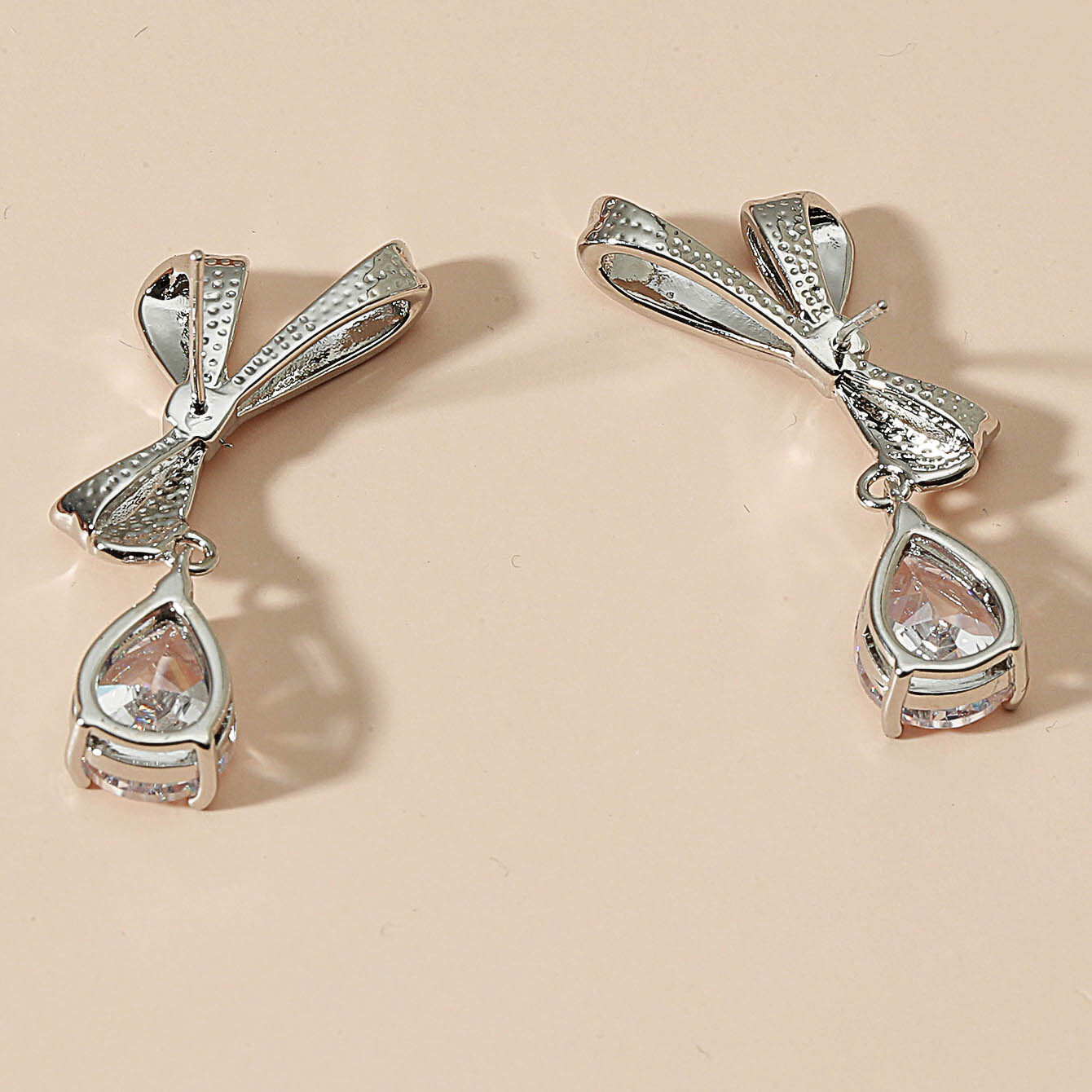 Bowknot Earrings For Women Summer Elegant Socialite High-End Co Sexy Style Studs