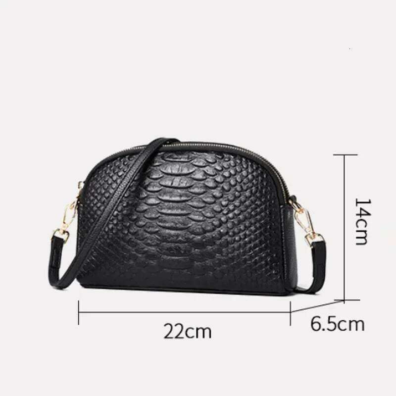 Fashion 100%Genuine Crossbody Sac Simple Women's Designer Handbag High Quality Cow Leather Small Shoulder Messenger Bag