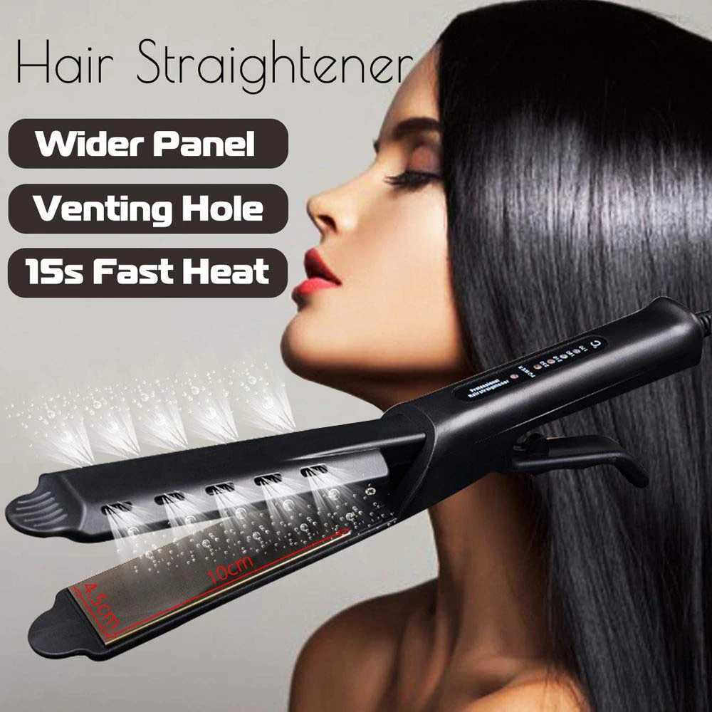 Professional Hair Straightener Four-gear Flat Iron Ceramic Heating Plate Wet Dry Heats Up Fast Straightening Styling ToolXJ250621