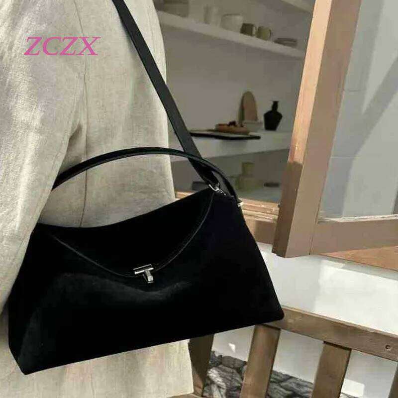 New Genuine Leather Women's Lunch Box Retro Versatile Single Shoulder Armpit Handbag Crossbody Bag
