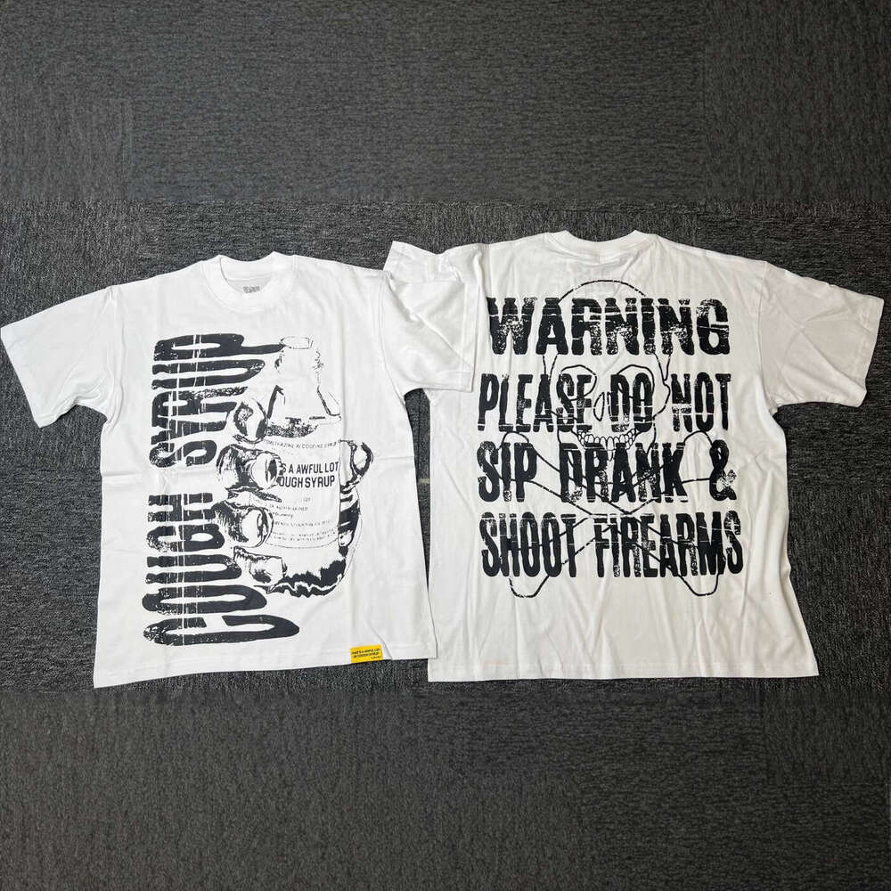 High-Quality THAT'S AWFUL LOT OF COUGH SYRUP Cotton Crew Neck T-Shirt Short Sleeve