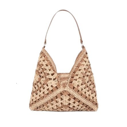 Popular Lazy Style Woven Women's Bag Free Shipping New Fashion Straw Straw Shoulder Bag Multi Functional Designer Commuter Handbag Shoulder Bag