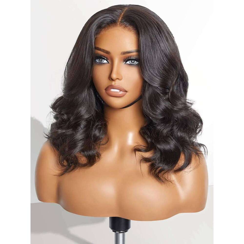 Body Wave Frontal 13x4 HD Transparent Lace Front Human Hair For Women Short Bob Wear and Go Glueless Wigs