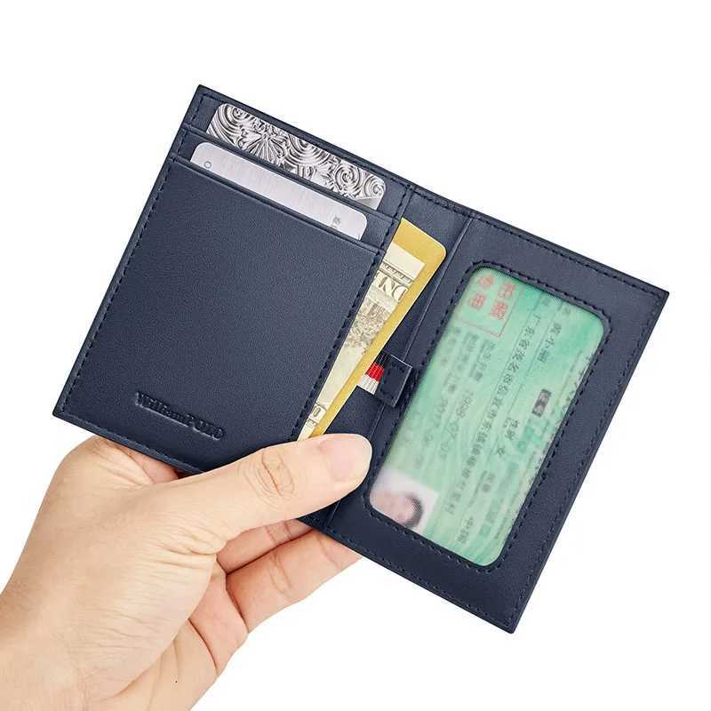 Leather mini card bag fashionable and ultra-thin mens card holder personalized small wallet Z250621