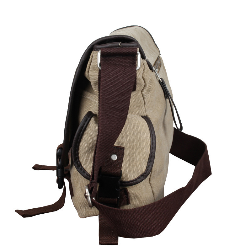 Free Shipping Designer Bag New Canvas Men's Messenger Crossbody Bag Men's Handheld Middle School Student Backpack Casual Single Shoulder Men