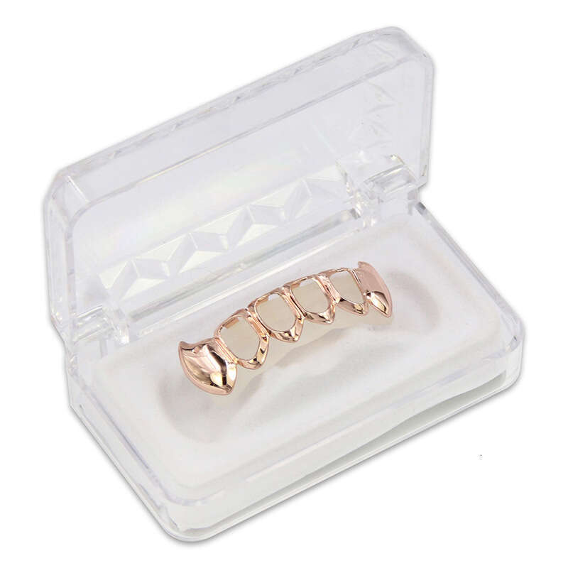 New HIPHOP Hip-Hop Gold High-End Packaging Box Teeth Set Special Eco-Friendly Teether 98f7