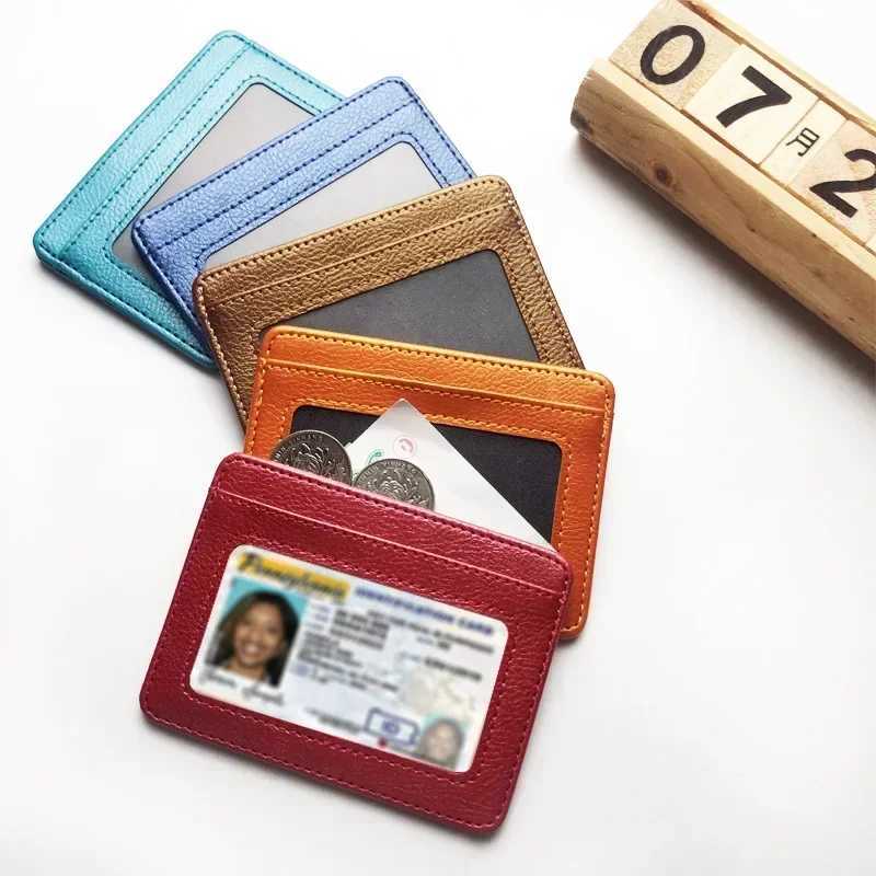 Thin PU Leather Mini Wallet Slim Bank Holder Multi Card Slots Mens Business Small ID Case for Man Purse Cardholder Z250621